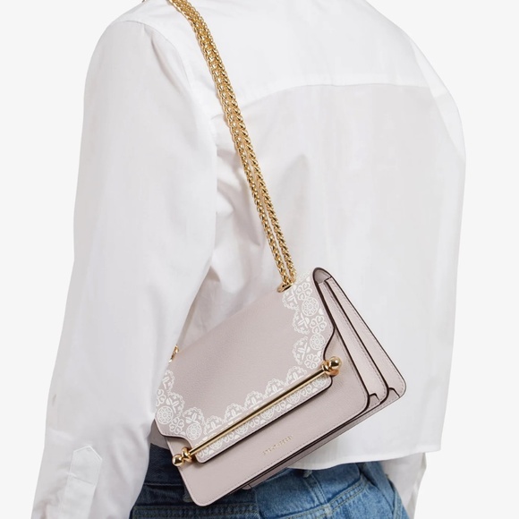 Strathberry East/West Mini Leather Crossbody Bag - Picture 9 of 9